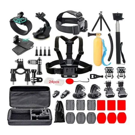 Black Pro 60 in 1 Camera Accessories Kit