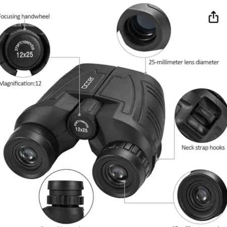 Explore the Outdoors with Occer 12x25 Compact Binoculars