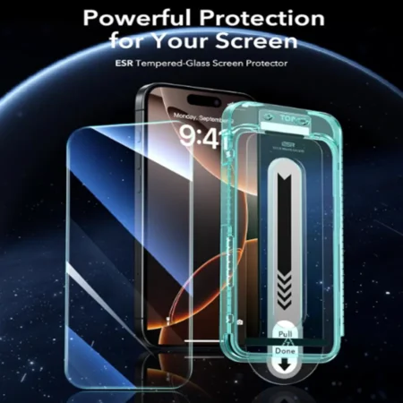 Protect Your iPhone 16 Pro Max with Tempered Glass ESR Screen Protector